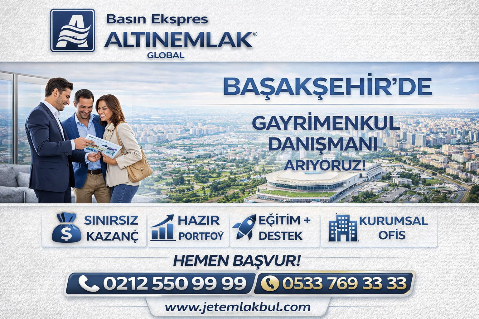 İstanbul Başakşehir Gayrimenkul Danışmanı İş Başvurusu, İstanbul Başakşehir Emlak Danışmanı İş Başvurusu