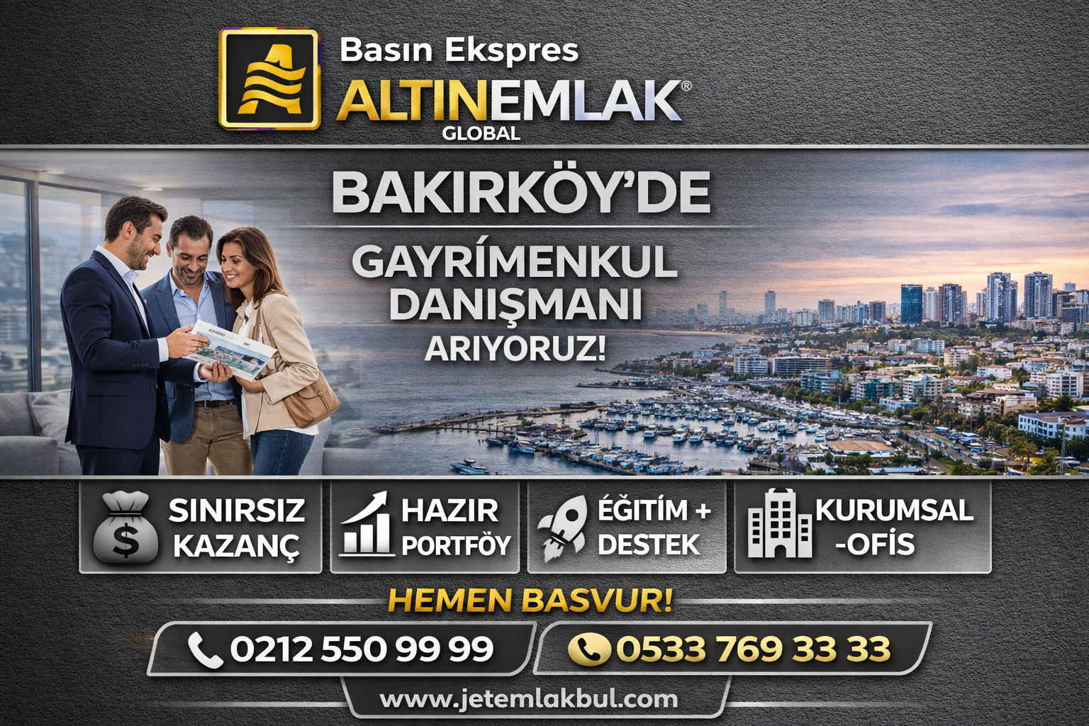 İstanbul Bakırköy Gayrimenkul Danışmanı İş Başvurusu, İstanbul Bakırköy Emlak Danışmanı İş Başvurusu