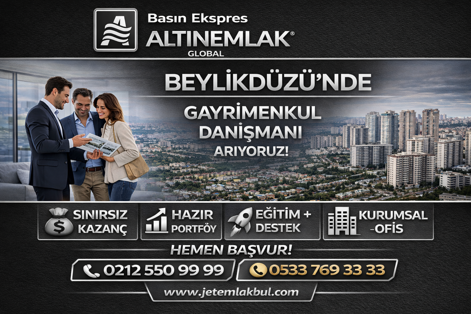 İstanbul Beylikdüzü Gayrimenkul Danışmanı İş Başvurusu, İstanbul Beylikdüzü Emlak Danışmanı İş Başvurusu