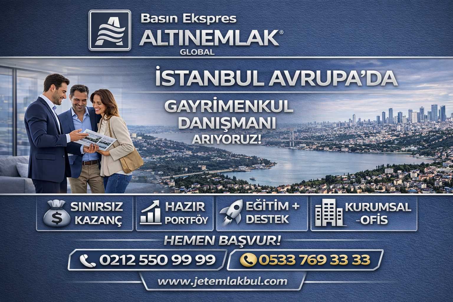 İstanbul Avrupa Yakası Gayrimenkul Danışmanı İş Başvurusu, İstanbul Avrupa Yakası Emlak Danışmanı İş Başvurusu