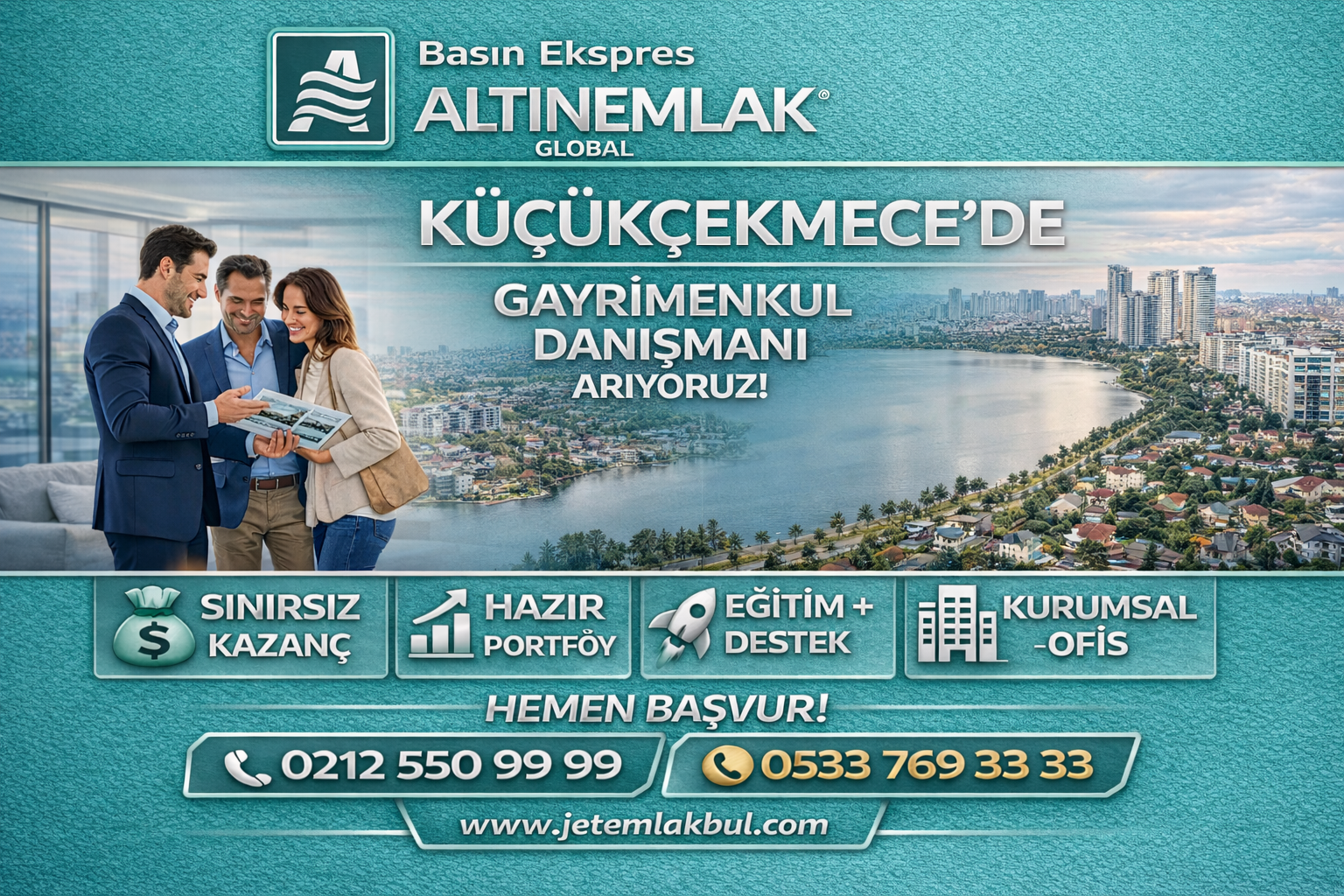 İstanbul Küçükçekmece Gayrimenkul Danışmanı İş Başvurusu, İstanbul Küçükçekmece Emlak Danışmanı İş Başvurusu